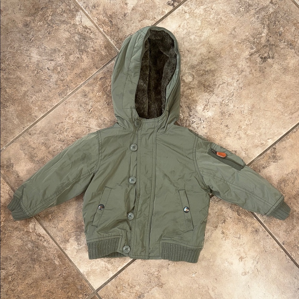 GAP Baby Green Flight Jacket in 2T